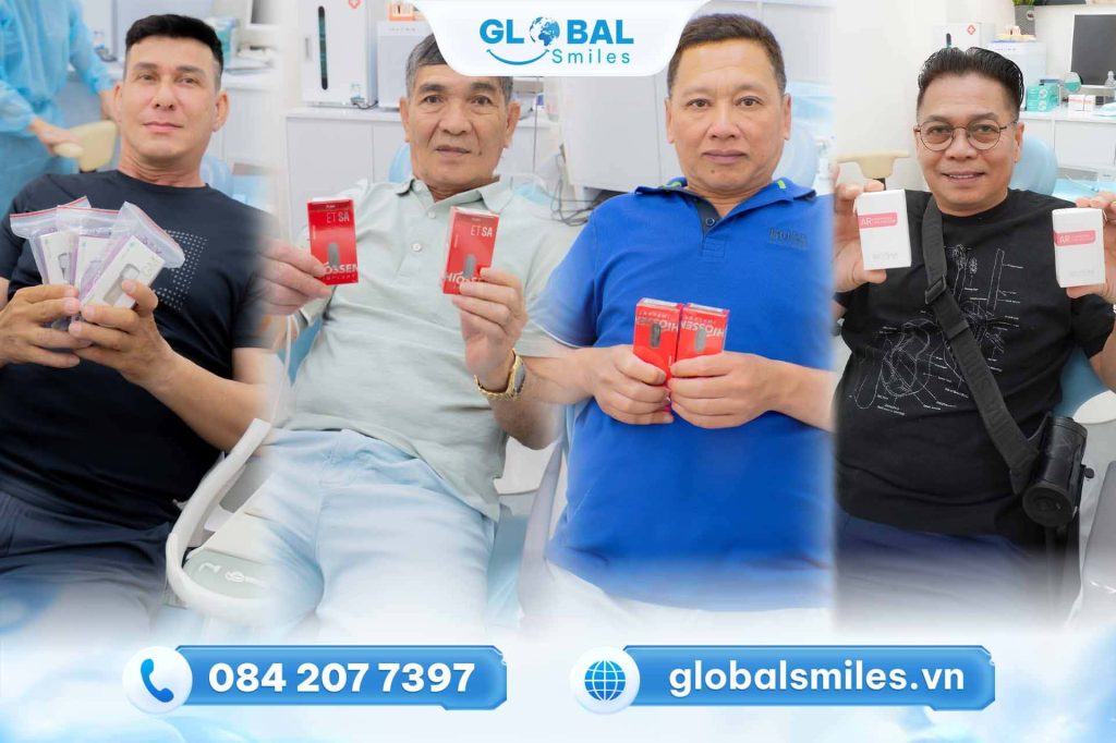 Khách hàng trồng răng Implant tại nha khoa Global Smile